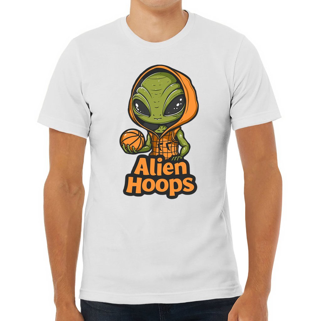 Basketball T-Shirt, Comfortable Sports T-Shirt, Alien Hoops Athletic Gear