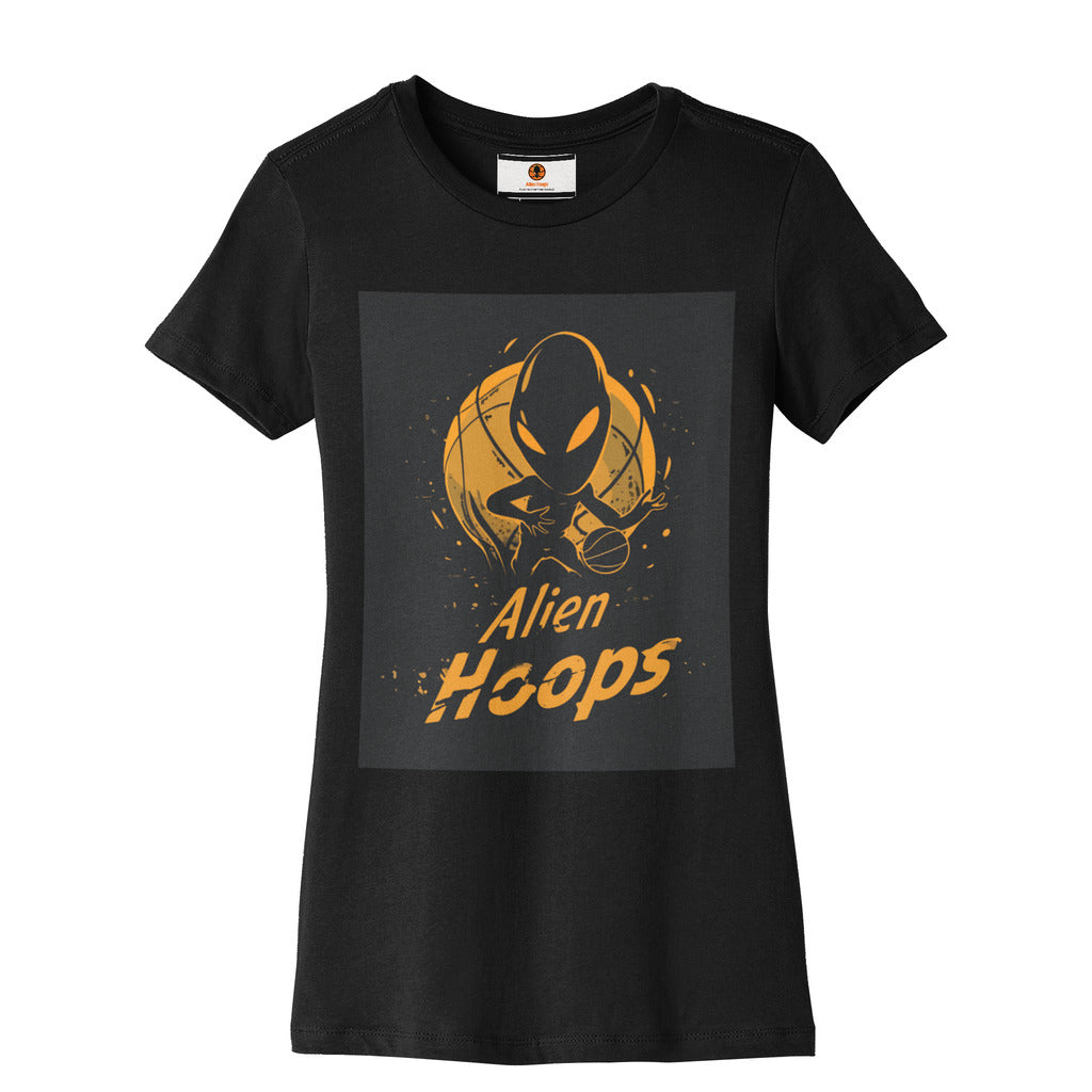 Women’s Alien Hoops T-Shirt, Women's Basketball T-shirt, Breathable Cotton