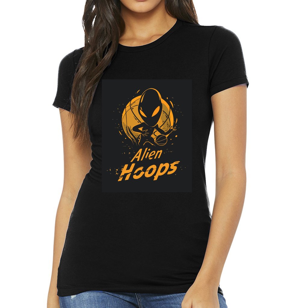 Women’s Alien Hoops T-Shirt, Women's Basketball T-shirt, Women's Hooper T-shirt