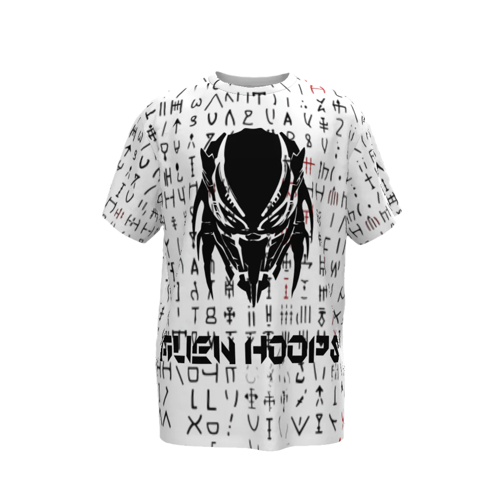 alien hoops, Alien Hoops T-shirt, Supernatural, basketball t-shirt, loose fit tshirt, unisex tshirt, supernatural tshirt, predator tshirt, front