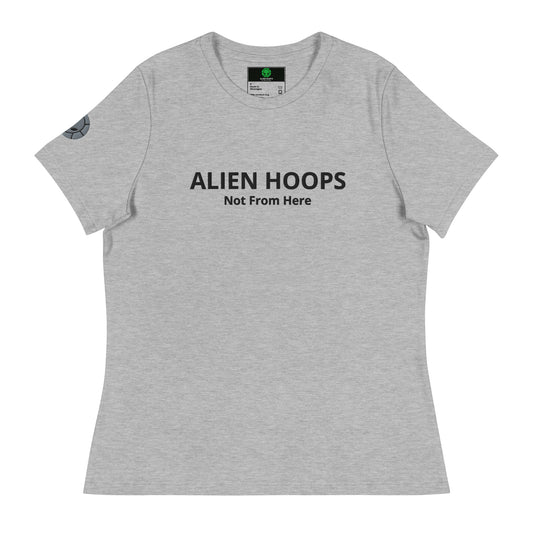 alien hoops women's not from here tshirt, alien hoops, alien hoops tshirt, basketball tshirt, soft style tshirt, Women's Workout Shirt, front