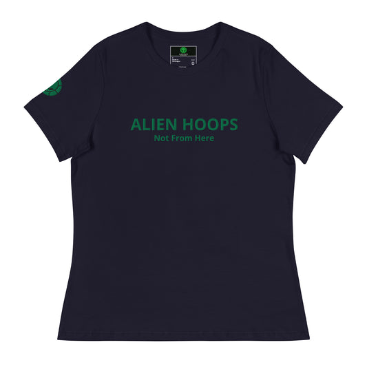 alien hoops women's not from here tshirt, alien hoops, alien hoops tshirt, basketball tshirt, soft style tshirt, Women's Workout Shirt, front