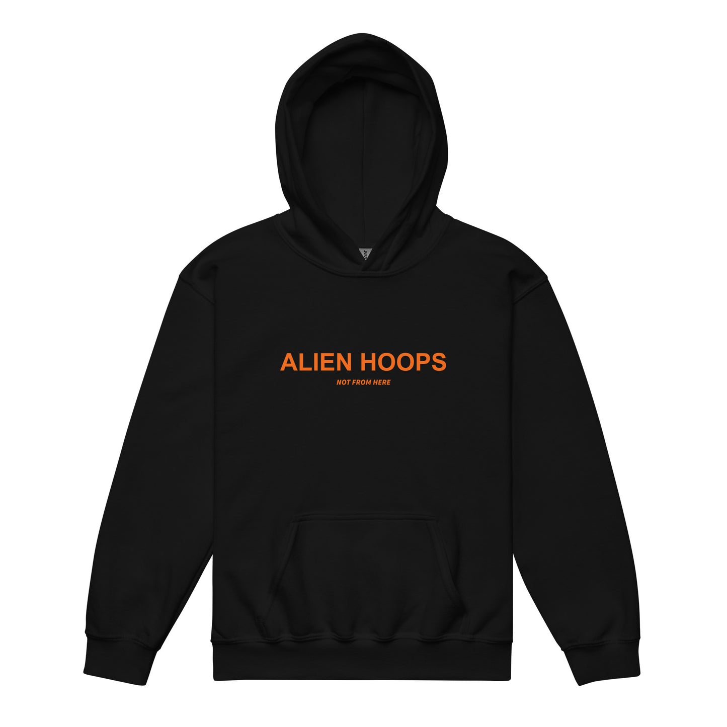 alien hoops elite youth hoodie, youth hoodie, alien hoodie, basketball hoodie, kids hoodie, sports hoodie, kids sweater, front